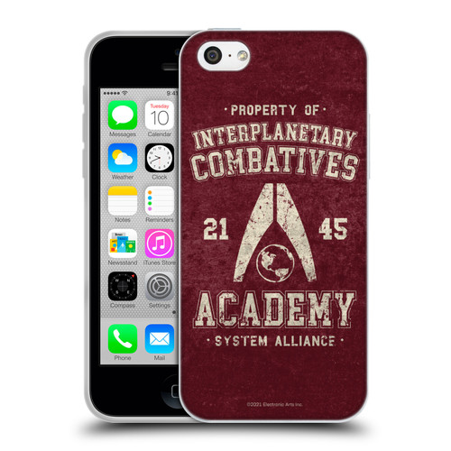 EA Bioware Mass Effect 3 Badges And Logos Interplanetary Combatives Soft Gel Case for Apple iPhone 5c
