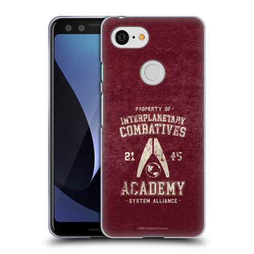 EA Bioware Mass Effect 3 Badges And Logos Interplanetary Combatives Soft Gel Case for Google Pixel 3