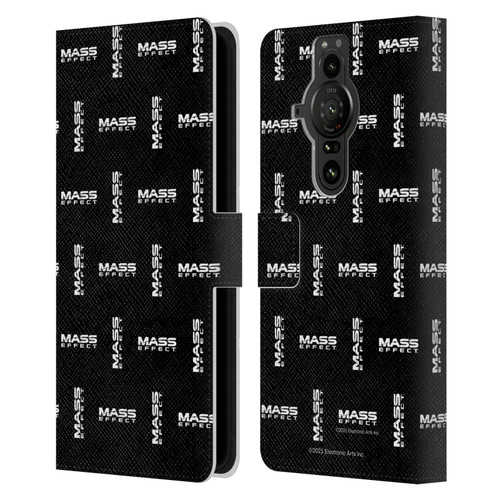 EA Bioware Mass Effect Graphics Logo Pattern Leather Book Wallet Case Cover For Sony Xperia Pro-I