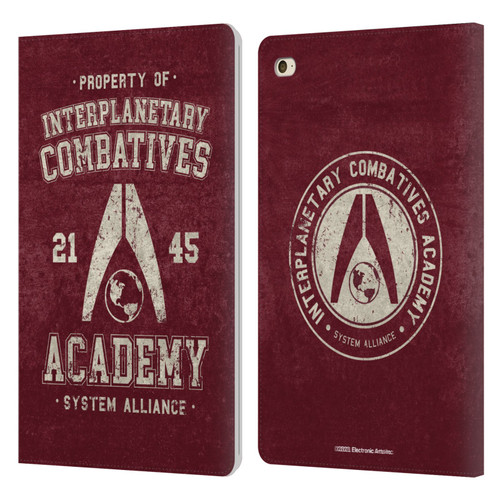 EA Bioware Mass Effect 3 Badges And Logos Interplanetary Combatives Leather Book Wallet Case Cover For Apple iPad mini 4