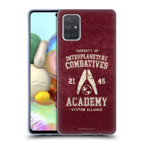 EA Bioware Mass Effect 3 Badges And Logos Interplanetary Combatives Soft Gel Case for Samsung Galaxy A71 (2019)