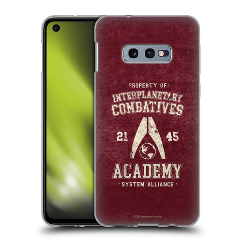 EA Bioware Mass Effect 3 Badges And Logos Interplanetary Combatives Soft Gel Case for Samsung Galaxy S10e