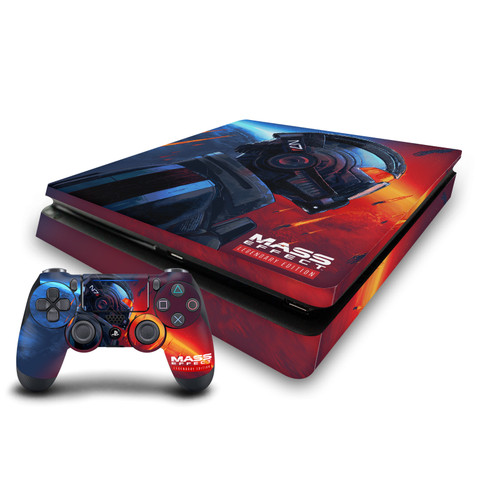 EA Bioware Mass Effect Legendary Graphics N7 Armor Vinyl Sticker Skin Decal Cover for Sony PS4 Slim Console & Controller