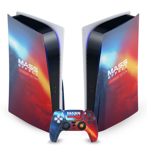 EA Bioware Mass Effect Legendary Graphics Logo Key Art Vinyl Sticker Skin Decal Cover for Sony PS5 Disc Edition Bundle