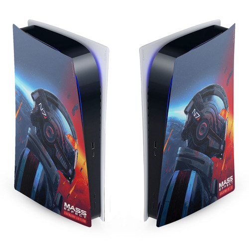 EA Bioware Mass Effect Legendary Graphics N7 Armor Vinyl Sticker Skin Decal Cover for Sony PS5 Digital Edition Console