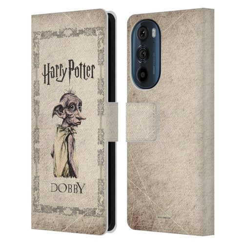 Harry Potter Chamber Of Secrets II Dobby House Elf Creature Leather Book Wallet Case Cover For Motorola Edge 30
