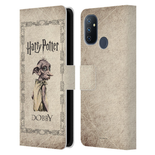 Harry Potter Chamber Of Secrets II Dobby House Elf Creature Leather Book Wallet Case Cover For OnePlus Nord N100