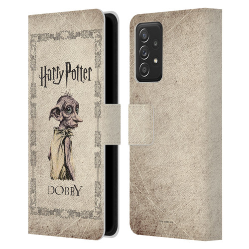 Harry Potter Chamber Of Secrets II Dobby House Elf Creature Leather Book Wallet Case Cover For Samsung Galaxy A52 / A52s / 5G (2021)