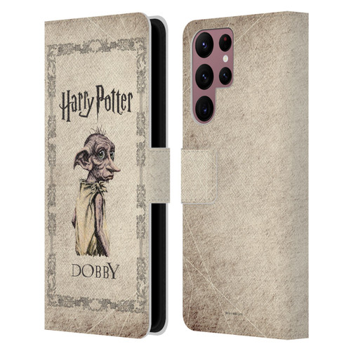 Harry Potter Chamber Of Secrets II Dobby House Elf Creature Leather Book Wallet Case Cover For Samsung Galaxy S22 Ultra 5G