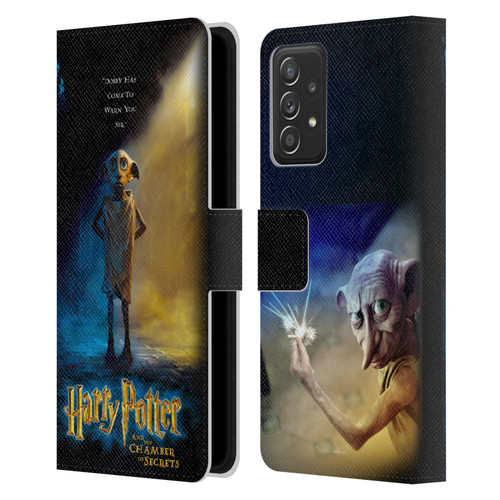 Harry Potter Chamber Of Secrets III Dobby Poster Leather Book Wallet Case Cover For Samsung Galaxy A52 / A52s / 5G (2021)
