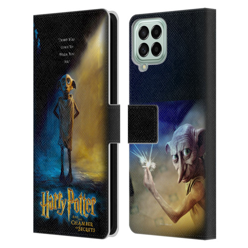 Harry Potter Chamber Of Secrets III Dobby Poster Leather Book Wallet Case Cover For Samsung Galaxy M53 (2022)