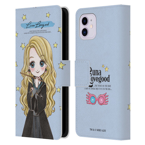 Harry Potter Deathly Hallows XXXVII Luna Lovegood Leather Book Wallet Case Cover For Apple iPhone 11