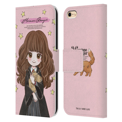 Harry Potter Deathly Hallows XXXVII Hermione Granger Leather Book Wallet Case Cover For Apple iPhone 6 / iPhone 6s