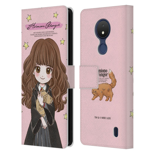 Harry Potter Deathly Hallows XXXVII Hermione Granger Leather Book Wallet Case Cover For Nokia C21