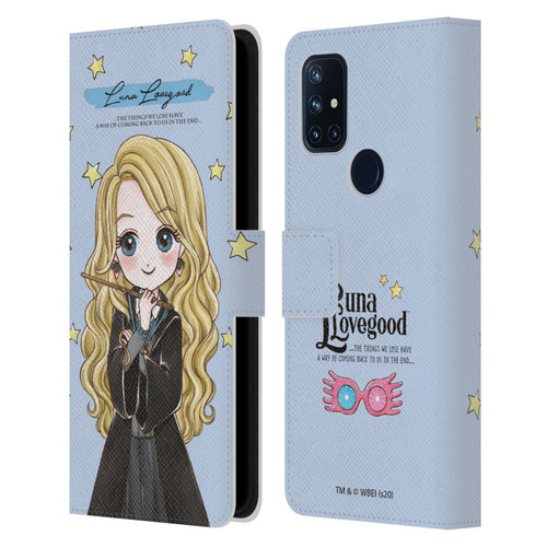 Harry Potter Deathly Hallows XXXVII Luna Lovegood Leather Book Wallet Case Cover For OnePlus Nord N10 5G