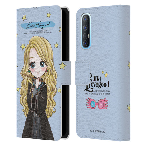 Harry Potter Deathly Hallows XXXVII Luna Lovegood Leather Book Wallet Case Cover For OPPO Find X2 Neo 5G