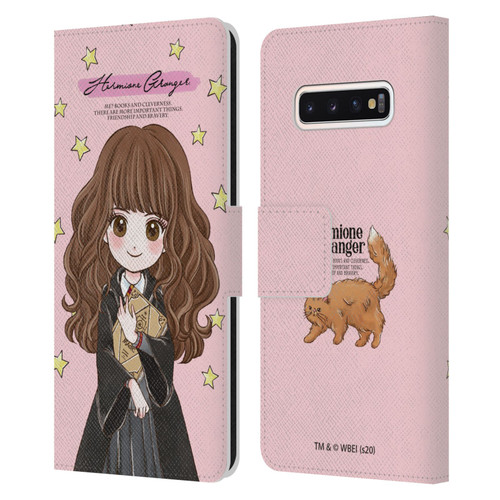 Harry Potter Deathly Hallows XXXVII Hermione Granger Leather Book Wallet Case Cover For Samsung Galaxy S10