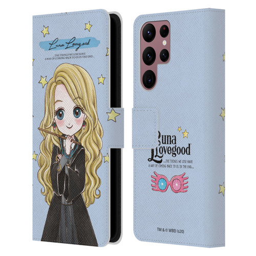 Harry Potter Deathly Hallows XXXVII Luna Lovegood Leather Book Wallet Case Cover For Samsung Galaxy S22 Ultra 5G