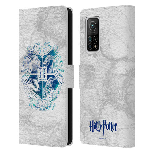 Harry Potter Deathly Hallows IX Hogwarts Aguamenti Leather Book Wallet Case Cover For Xiaomi Mi 10T 5G