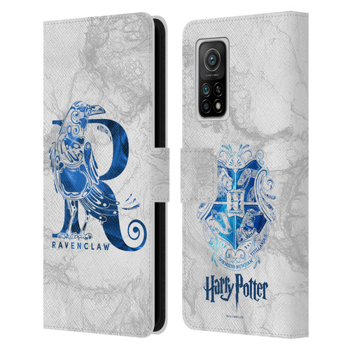 Harry Potter Deathly Hallows IX Ravenclaw Aguamenti Leather Book Wallet Case Cover For Xiaomi Mi 10T 5G