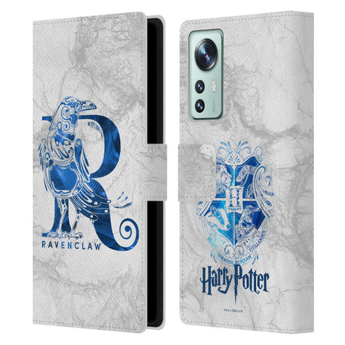 Harry Potter Deathly Hallows IX Ravenclaw Aguamenti Leather Book Wallet Case Cover For Xiaomi 12