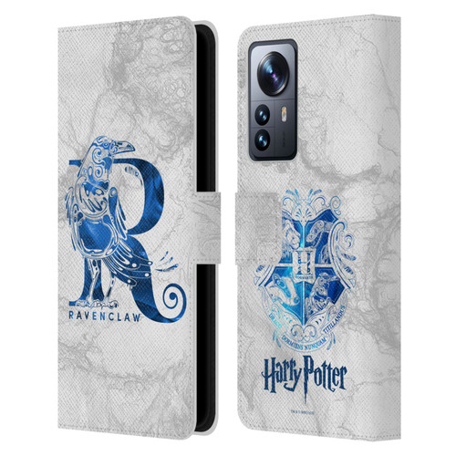 Harry Potter Deathly Hallows IX Ravenclaw Aguamenti Leather Book Wallet Case Cover For Xiaomi 12 Pro