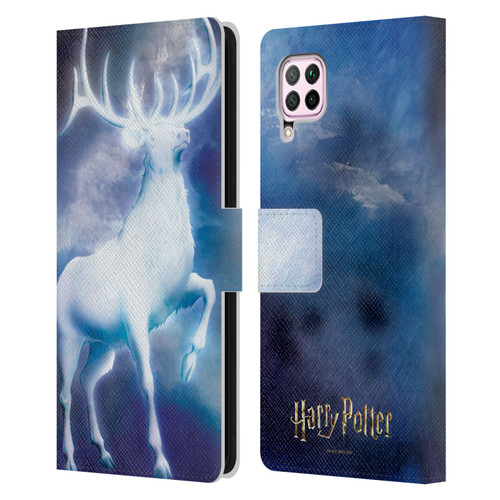 Harry Potter Prisoner Of Azkaban II Stag Patronus Leather Book Wallet Case Cover For Huawei Nova 6 SE / P40 Lite