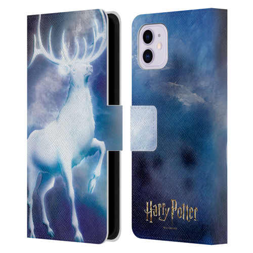 Harry Potter Prisoner Of Azkaban II Stag Patronus Leather Book Wallet Case Cover For Apple iPhone 11