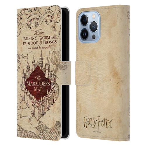 Harry Potter Prisoner Of Azkaban II The Marauder's Map Leather Book Wallet Case Cover For Apple iPhone 13 Pro Max