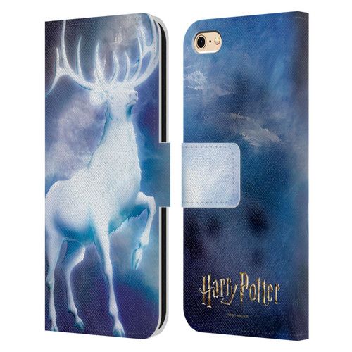 Harry Potter Prisoner Of Azkaban II Stag Patronus Leather Book Wallet Case Cover For Apple iPhone 6 / iPhone 6s