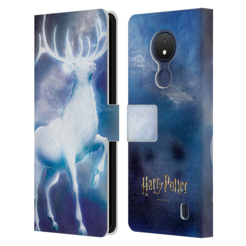 Harry Potter Prisoner Of Azkaban II Stag Patronus Leather Book Wallet Case Cover For Nokia C21