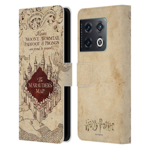 Harry Potter Prisoner Of Azkaban II The Marauder's Map Leather Book Wallet Case Cover For OnePlus 10 Pro