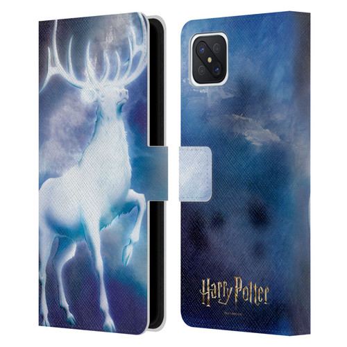 Harry Potter Prisoner Of Azkaban II Stag Patronus Leather Book Wallet Case Cover For OPPO Reno4 Z 5G