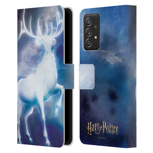 Harry Potter Prisoner Of Azkaban II Stag Patronus Leather Book Wallet Case Cover For Samsung Galaxy A52 / A52s / 5G (2021)