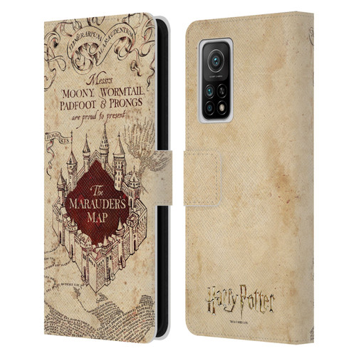Harry Potter Prisoner Of Azkaban II The Marauder's Map Leather Book Wallet Case Cover For Xiaomi Mi 10T 5G