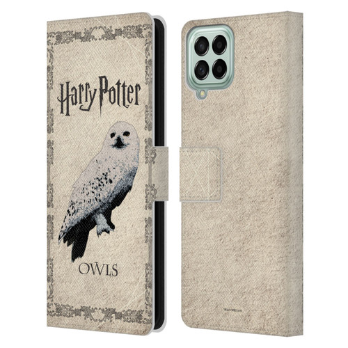 Harry Potter Prisoner Of Azkaban III Hedwig Owl Leather Book Wallet Case Cover For Samsung Galaxy M53 (2022)