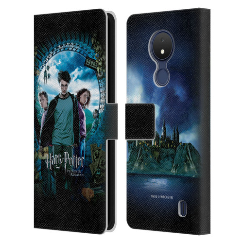 Harry Potter Prisoner Of Azkaban IV Ron, Harry & Hermione Poster Leather Book Wallet Case Cover For Nokia C21