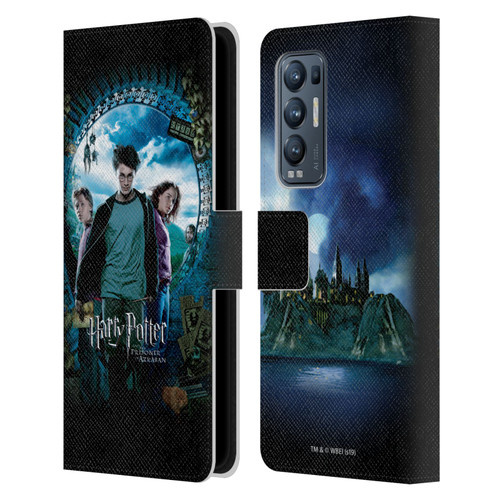 Harry Potter Prisoner Of Azkaban IV Ron, Harry & Hermione Poster Leather Book Wallet Case Cover For OPPO Find X3 Neo / Reno5 Pro+ 5G