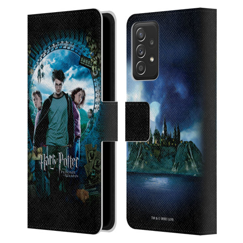 Harry Potter Prisoner Of Azkaban IV Ron, Harry & Hermione Poster Leather Book Wallet Case Cover For Samsung Galaxy A52 / A52s / 5G (2021)