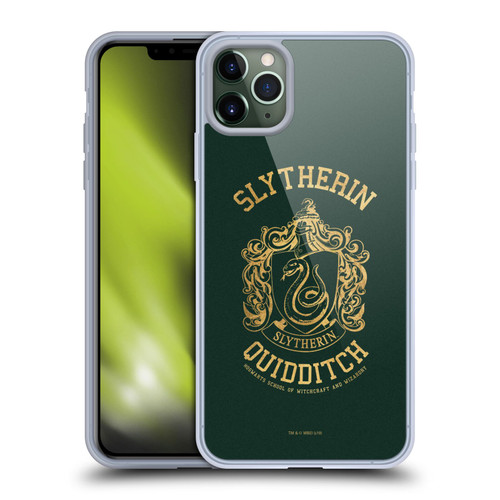 Harry Potter Deathly Hallows X Slytherin Quidditch Soft Gel Case for Apple iPhone 11 Pro Max