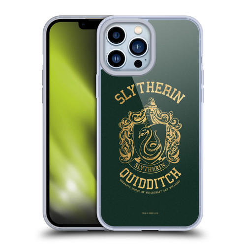 Harry Potter Deathly Hallows X Slytherin Quidditch Soft Gel Case for Apple iPhone 13 Pro Max
