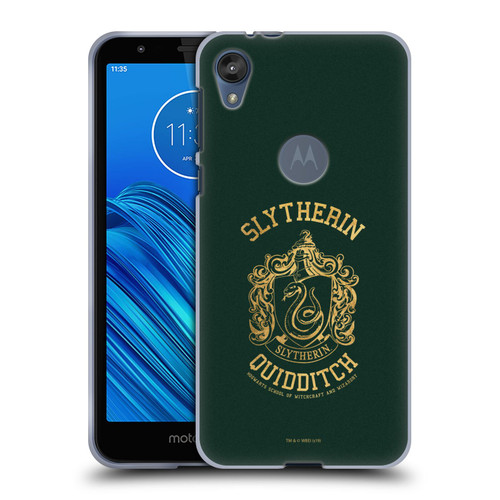 Harry Potter Deathly Hallows X Slytherin Quidditch Soft Gel Case for Motorola Moto E6