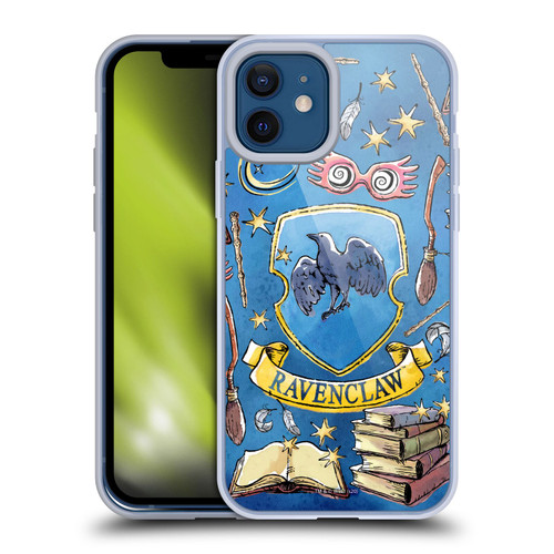 Harry Potter Deathly Hallows XIII Ravenclaw Pattern Soft Gel Case for Apple iPhone 12 / iPhone 12 Pro