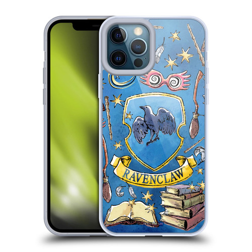 Harry Potter Deathly Hallows XIII Ravenclaw Pattern Soft Gel Case for Apple iPhone 12 Pro Max