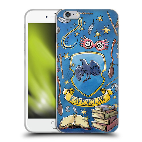 Harry Potter Deathly Hallows XIII Ravenclaw Pattern Soft Gel Case for Apple iPhone 6 Plus / iPhone 6s Plus