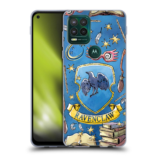 Harry Potter Deathly Hallows XIII Ravenclaw Pattern Soft Gel Case for Motorola Moto G Stylus 5G 2021