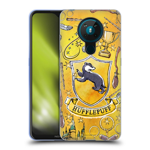 Harry Potter Deathly Hallows XIII Hufflepuff Pattern Soft Gel Case for Nokia 5.3