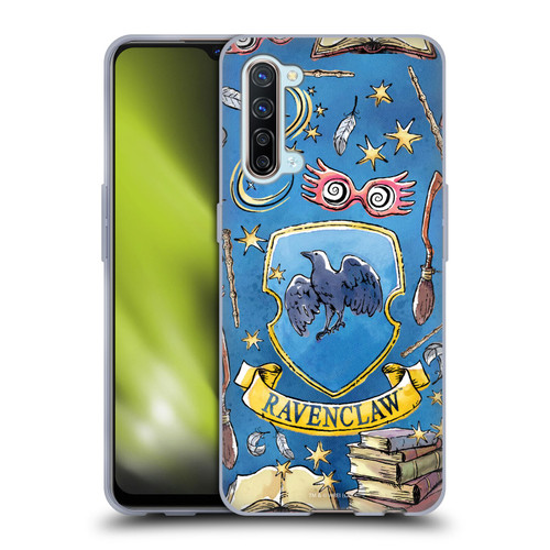 Harry Potter Deathly Hallows XIII Ravenclaw Pattern Soft Gel Case for OPPO Find X2 Lite 5G