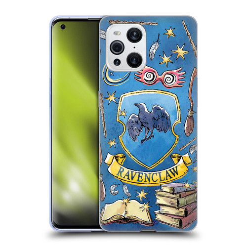 Harry Potter Deathly Hallows XIII Ravenclaw Pattern Soft Gel Case for OPPO Find X3 / Pro