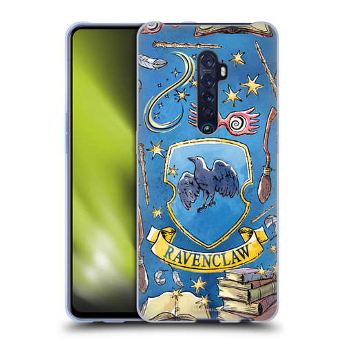 Harry Potter Deathly Hallows XIII Ravenclaw Pattern Soft Gel Case for OPPO Reno 2